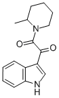 1-(1H-Indol-3-yloxoacetyl)-2-methylpiperidine 化学構造式