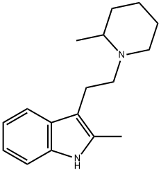 2-Methyl-3-(2-(2-methyl-1-piperidinyl)ethyl)-1H-indole Structure