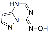 Pyrazolo[1,5-a]-1,3,5-triazin-4(1H)-one,  oxime  (9CI) 结构式