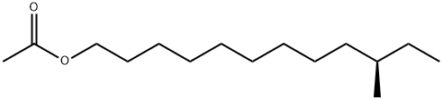 (R)-10-Methyl-1-dodecanol acetate Structure