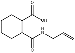 2-[(アリルアミノ)カルボニル]シクロヘキサンカルボン酸 化学構造式