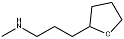 N-メチル-3-(テトラヒドロフラン-2-イル)プロパン-1-アミン 化学構造式