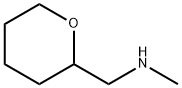 N-メチル-1-(テトラヒドロ-2H-ピラン-2-イル)メタンアミン 化学構造式