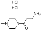 3-AMINO-1-(4-METHYL-PIPERAZIN-1-YL)-1-PROPANONE 2 HCL 化学構造式