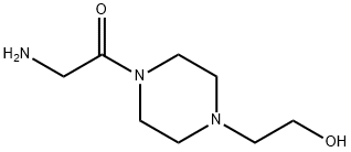 2-AMINO-1-[4-(2-HYDROXY-ETHYL)-PIPERAZIN-1-YL]-ETHANONE 2 HCL Structure
