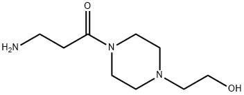 3-氨基-1-[4-(2-羟基-乙基)哌嗪-1-基]丙基-1-酮, 717904-40-0, 结构式