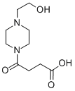 4-[4-(2-ヒドロキシエチル)ピペラジン-1-イル]-4-オキソ酪酸 化学構造式