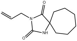 3-Allyl-1,3-diazaspiro[4.6]undecane-2,4-dione 结构式