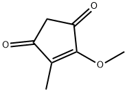 4-メトキシ-5-メチル-4-シクロペンテン-1,3-ジオン 化学構造式