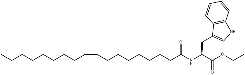 N-OLEOYL-DL-TRYPTOPHAN ETHYL ESTER, 97 Struktur
