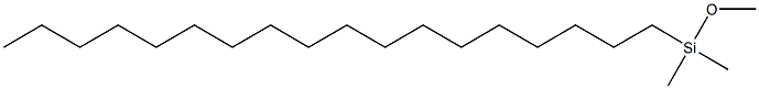 N-OCTADECYLDIMETHYLMETHOXYSILANE Structure