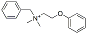 N,N-ジメチル-N-(2-フェノキシエチル)ベンゼンメタンアミニウム 化学構造式