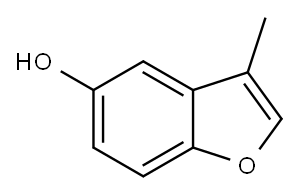 3-甲基-5-羟基苯并呋喃, 7182-21-0, 结构式