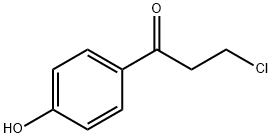 3-クロロ-1-(4-ヒドロキシフェニル)プロパン-1-オン 化学構造式
