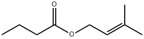 Butanoic acid 3-methyl-2-butenyl ester Structure