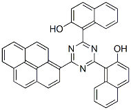 1,1'-[6-(Pyren-1-yl)-1,3,5-triazine-2,4-diyl]bis(2-naphthalenol),71832-82-1,结构式