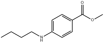 4-(ブチルアミノ)安息香酸メチル 化学構造式