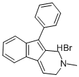 2,3-ジヒドロ-2-メチル-9-フェニル-1H-インデノ[2,1-c]ピリジン・臭化水素酸塩 化学構造式