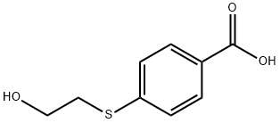 4-[(2-ヒドロキシエチル)チオ]安息香酸 化学構造式