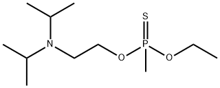 Methylphosphonothioic acid O-[2-(diisopropylamino)ethyl]O-ethyl ester Structure