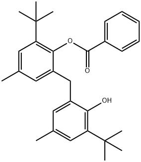 2-[(2-Benzoyloxy-3-tert-butyl-5-methylphenyl)methyl]-6-tert-butyl-4-methylphenol Structure