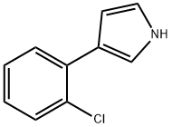 3-(2-クロロフェニル)-1H-ピロール 化学構造式