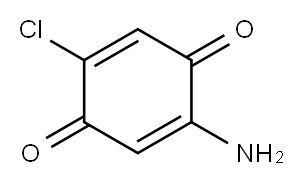 2,5-Cyclohexadiene-1,4-dione,  2-amino-5-chloro- Structure
