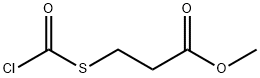 3-[(Chlorocarbonyl)thio]propanoic acid methyl ester Struktur