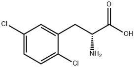 D-2,5-二氯苯丙氨酸 结构式