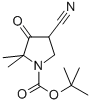 4-氰基-2,2-二甲基-3-氧代吡咯烷-1-羧酸叔丁酯 结构式