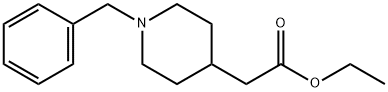 1-ベンジルピペリジン-4-酢酸エチル 化学構造式