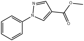 1-苯基-1H-吡唑-4-甲酸甲酯, 7188-96-7, 结构式