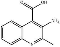 3-氨基-2-甲基喹啉-4-羧酸,71881-80-6,结构式