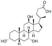 (3a,5b,7a,12b)-3,7,12-trihydroxy-Cholan-24-oic acid 结构式