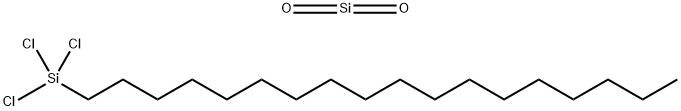 三氯十八烷基硅烷与二氧化硅的水解产物, 71889-02-6, 结构式