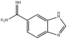 1H-Benzimidazole-5-carboximidamide(9CI) Structure