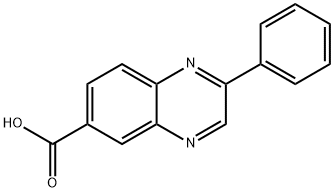 2-PHENYLQUINOXALINE-6-CARBOXYLIC ACID 化学構造式
