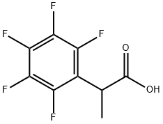 Benzeneacetic acid, 2,3,4,5,6-pentafluoro-.alpha.-methyl- 结构式