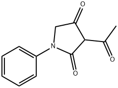 2,4-Pyrrolidinedione, 3-acetyl-1-phenyl- Structure