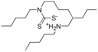 ジペンチルカルバモジチオ酸/N-ペンチル-1-ペンタンアミン,(1:1) 化学構造式