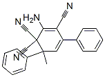 2-Amino-6-methyl-4,6-diphenyl-2,4-cyclohexadiene-1,1,3-tricarbonitrile 结构式