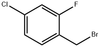 4-クロロ-2-フルオロベンジルブロミド 化学構造式