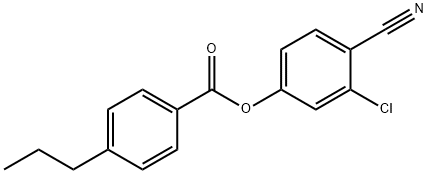 4-丙基苯甲酸-3-氯-4-氰基苯基酯, 71919-49-8, 结构式
