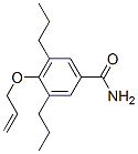 4-(アリルオキシ)-3,5-ジプロピルベンズアミド 化学構造式
