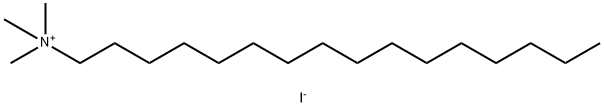 Hexadecyl trimethyl ammonium iodide 化学構造式