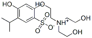 tris(2-hydroxyethyl)ammonium thymol-6-sulphonate Structure