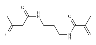 N-(3-Acetoacetamidopropyl)methacrylamide Struktur