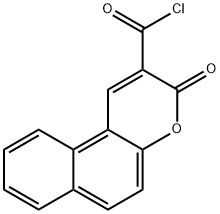 3-オキソ-3H-ベンゾ[f]クロメン-2-カルボニル クロリド 化学構造式