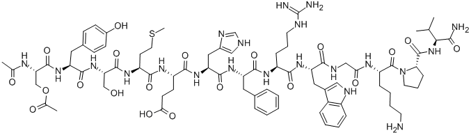 ジアセチル-α-MSH 化学構造式