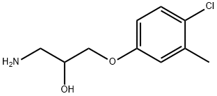 1-AMINO-3-(4-CHLORO-3-METHYL-PHENOXY)-PROPAN-2-OL 化学構造式
